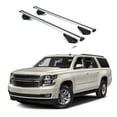 thumbnail image 1 of ERKUL Roof Rack Cross Bars for Chevrolet Chevy Suburban 2015-2020 | Aluminum Crossbars with Anti Theft Lock for Rooftop | Compatible with Flush Rails - Silver, 1 of 7