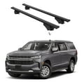 thumbnail image 1 of ERKUL Roof Rack Cross Bars for Chevrolet Chevy Suburban 2021-2025 | Aluminum Crossbars with Anti Theft Lock for Rooftop | Compatible with Flush Rails - Black, 1 of 7