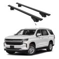 thumbnail image 1 of ERKUL Roof Rack Cross Bars for Chevrolet Chevy Tahoe 2021-2025 | Aluminum Crossbars with Anti Theft Lock for Rooftop | Compatible with Flush Rails - Black, 1 of 7