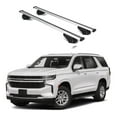 thumbnail image 1 of ERKUL Roof Rack Cross Bars for Chevrolet Chevy Tahoe 2021-2025 | Aluminum Crossbars with Anti Theft Lock for Rooftop | Compatible with Flush Rails - Silver, 1 of 7