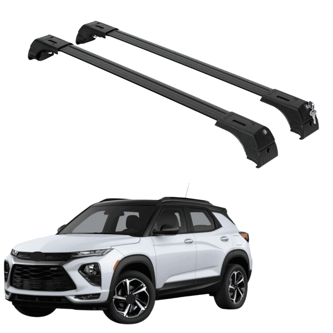 ERKUL Roof Rack Cross Bars for Chevrolet Chevy Trailblazer 2021-2025 | Anti-Theft Lock Aluminum Crossbars for Rooftop, Cargo Carrier, Luggage, Kayak, Canoe, Bike| Black