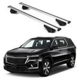 thumbnail image 1 of ERKUL Roof Rack Cross Bars for Chevrolet Chevy Traverse 2018-2024 | Aluminum Crossbars with Anti Theft Lock for Rooftop | Compatible with Raised Rails - Silver, 1 of 7