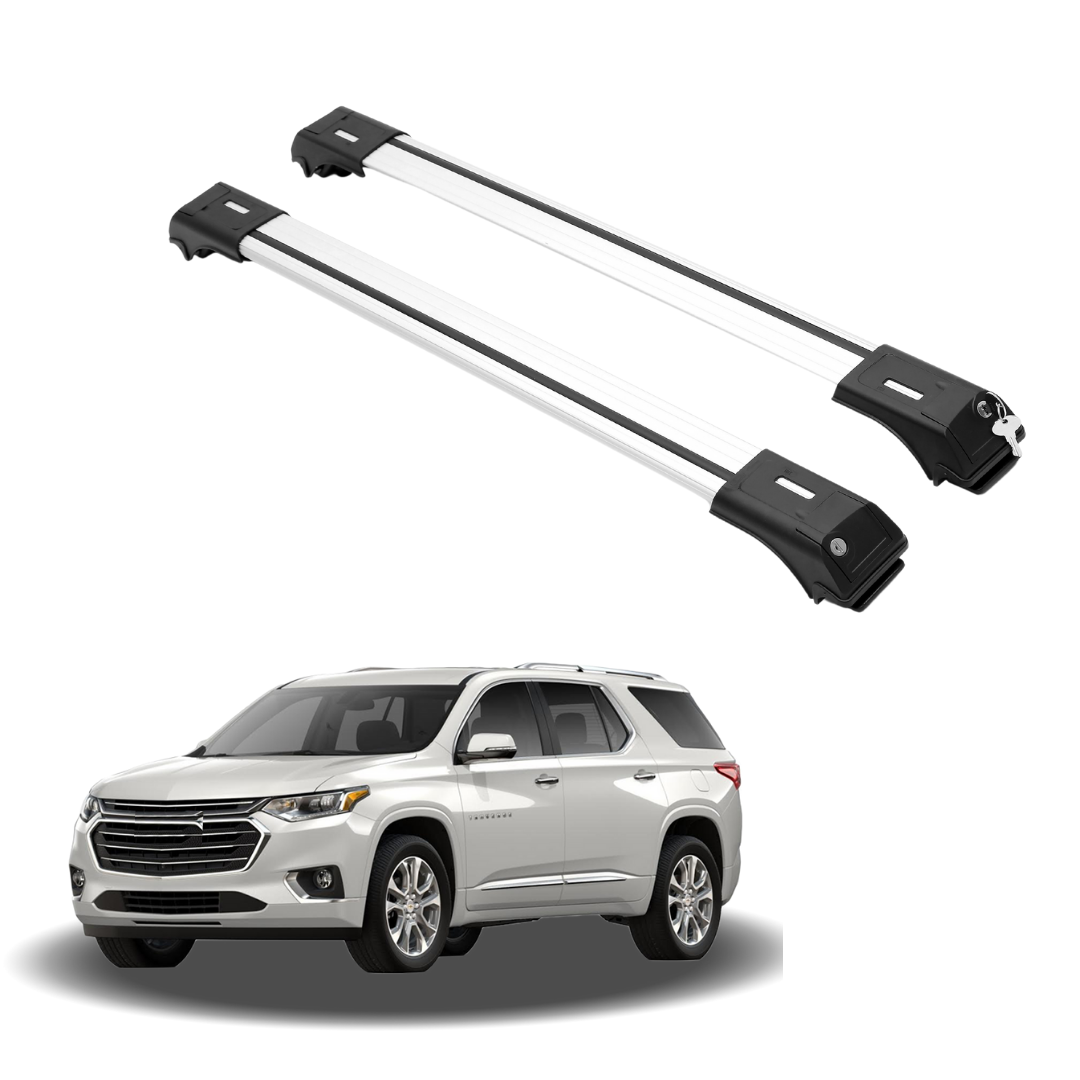 Erkul Auto Roof Rack Chevy Traverse 2018 2024 with Anti theft Lock Aluminum Bars Durable Crossbars ACCESSORIES Walmart