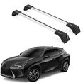 thumbnail image 1 of ERKUL Roof Rack Cross Bars Fit for Lexus UX UX200 UX250H 300H 2019-2025 | Aluminum Crossbars with Anti Theft Lock for Rooftop | Compatible with Flush Rails - Silver, 1 of 7