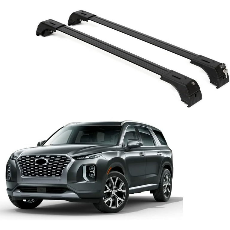 ERKUL Roof Rack Cross Bars for Hyundai Palisade 2019-2024 | Anti-Theft Lock  Aluminum Crossbars for Rooftop, Cargo Carrier, Luggage, Kayak, Canoe, Bike 