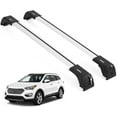 thumbnail image 1 of ERKUL Roof Rack Cross Bars for Hyundai Santa Fe 2013-2018 | Aluminum Crossbars with Anti Theft Lock for Rooftop | Compatible with Flush Rails - Silver, 1 of 8
