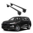 thumbnail image 1 of ERKUL Roof Rack Cross Bars for Hyundai Santa Fe 2019-2023 | Aluminum Crossbars with Anti Theft Lock for Rooftop | Compatible with Bare/Naked Roofs - Black, 1 of 7