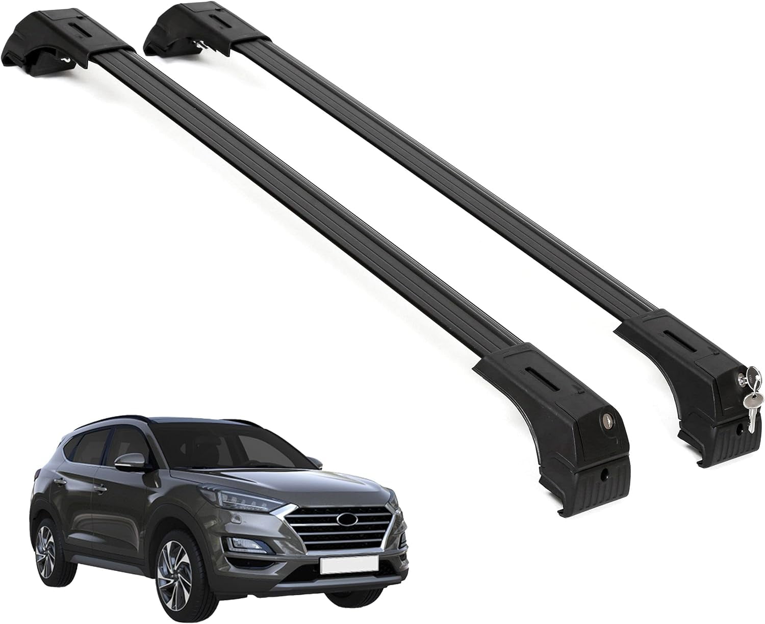 ERKUL Roof Rack Cross Bars for Hyundai Tucson 20162021 AntiTheft