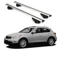 thumbnail image 1 of ERKUL Roof Rack Cross Bars for INFINITI EX35/EX 2008-2012 | Aluminum Crossbars with Anti Theft Lock for Rooftop | Compatible with Raised Rails - Silver, 1 of 8