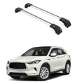 thumbnail image 1 of ERKUL Roof Rack Cross Bars for Infiniti QX50 2019-2025 | Anti-Theft Lock Aluminum Crossbars for Rooftop, Cargo Carrier, Luggage, Kayak, Canoe, Bike | Silver, 1 of 7