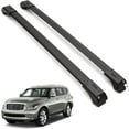 thumbnail image 1 of ERKUL Roof Rack Cross Bars for Infiniti QX56 2011-2013, QX80 2014-2022 | Aluminum Crossbars with Anti-Theft Lock for Rooftop | Compatible with Raised Rails - Black, 1 of 8