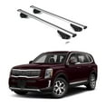 thumbnail image 1 of ERKUL Roof Rack Cross Bars for KIA Telluride 2020-2024 S, EX, SX | Aluminum Crossbars with Anti Theft Lock for Rooftop | Compatible with Flush Rails - Silver, 1 of 7
