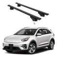thumbnail image 1 of ERKUL Roof Rack Cross Bars for Kia E-NIRO NIRO EV 2019-2022 | Aluminum Crossbars with Anti Theft Lock for Rooftop | Compatible with Flush Rails - Black, 1 of 7