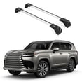 thumbnail image 1 of ERKUL Roof Rack Cross Bars for Lexus LX600 2022-2025 | Anti-Theft Lock Aluminum Crossbars for Rooftop, Cargo Carrier, Luggage, Kayak, Canoe, Bike | Silver, 1 of 7