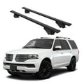 thumbnail image 1 of ERKUL Roof Rack Cross Bars for Lincoln Navigator 2006-2017 | Aluminum Crossbars with Anti Theft Lock for Rooftop | Compatible with Raised Rails - Black, 1 of 7