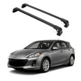 thumbnail image 1 of ERKUL Roof Rack Cross Bars for Mazda 3 Hatchback 2010-2013 | Anti-Theft Lock Aluminum Crossbars for Rooftop, Cargo Carrier, Luggage, Kayak, Canoe, Snowboard, Bike| Black, 1 of 1