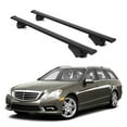 thumbnail image 1 of ERKUL Roof Rack Cross Bars for Mercedes Benz E-Class 2011-2016 | Aluminum Crossbars with Anti Theft Lock for Rooftop | Compatible with Raised Rails - Black, 1 of 7