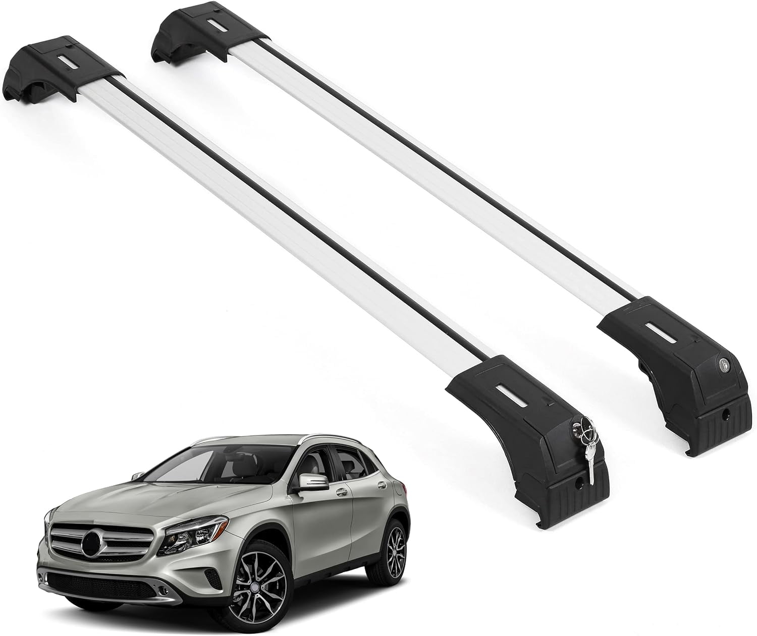 ERKUL Roof Rack Cross Bars for Mercedes Benz GLA 20142019 & 20202024