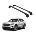 thumbnail image 1 of ERKUL Roof Rack Cross Bars for Mercedes Benz GLC 2023-2024 (Not fit GLC Coupe)| Aluminum Crossbars with Anti Theft Lock for Rooftop | Compatible with Flush Rails - Black, 1 of 8