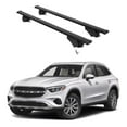 thumbnail image 1 of ERKUL Roof Rack Cross Bars for Mercedes Benz GLC 2023-2025 | Aluminum Crossbars with Anti Theft Lock for Rooftop | Compatible with Flush Rails - Black, 1 of 7