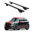 thumbnail image 1 of ERKUL Roof Rack Cross Bars for Mini Cooper Paceman 2011-2016 | Aluminum Crossbars with Anti Theft Lock for Rooftop | Compatible with Flush Rails - Black, 1 of 7