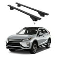thumbnail image 1 of ERKUL Roof Rack Cross Bars for Mitsubishi Eclipse Cross 2018-2024 | Aluminum Crossbars with Anti Theft Lock for Rooftop | Compatible with Flush Rails - Black, 1 of 7