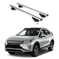thumbnail image 1 of ERKUL Roof Rack Cross Bars for Mitsubishi Eclipse Cross 2018-2024 | Aluminum Crossbars with Anti Theft Lock for Rooftop | Compatible with Flush Rails - Silver, 1 of 7