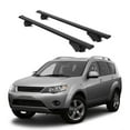 thumbnail image 1 of ERKUL Roof Rack Cross Bars for Mitsubishi Outlander 2007-2013 | Aluminum Crossbars with Anti Theft Lock for Rooftop | Compatible with Raised Rails - Black, 1 of 7