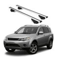thumbnail image 1 of ERKUL Roof Rack Cross Bars for Mitsubishi Outlander 2007-2013 | Aluminum Crossbars with Anti Theft Lock for Rooftop | Compatible with Raised Rails - Silver, 1 of 7