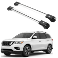 thumbnail image 1 of ERKUL Roof Rack Cross Bars for Nissan Pathfinder 2013-2021 | Aluminum Crossbars with Anti Theft Lock for Rooftop | Compatible with Raised Rails - Black, 1 of 8