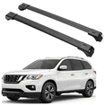 thumbnail image 1 of ERKUL Roof Rack Cross Bars for Nissan Pathfinder 2013-2021 | Aluminum Crossbars with Anti Theft Lock for Rooftop | Compatible with Raised Rails - Silver, 1 of 8