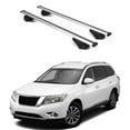 thumbnail image 1 of ERKUL Roof Rack Cross Bars for Nissan Pathfinder 2013-2021 | Aluminum Crossbars with Anti Theft Lock for Rooftop | Compatible with Raised Rails - Silver, 1 of 7
