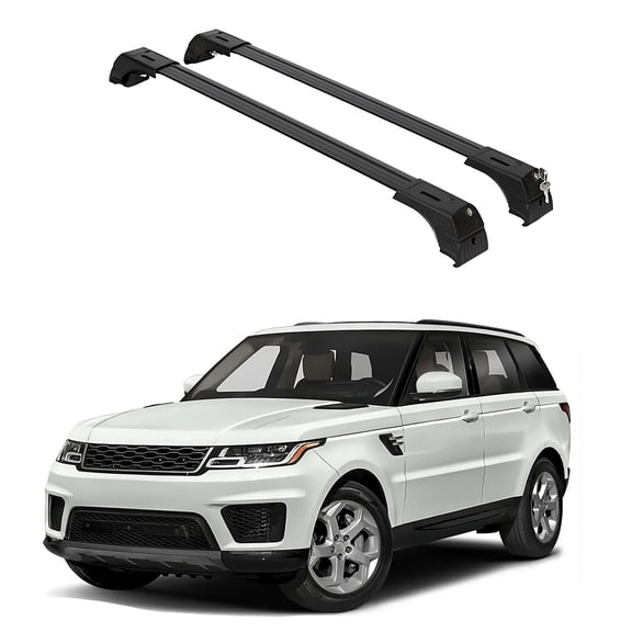 ERKUL Roof Rack Cross Bars for Range Rover Sport 2014-2022 | Anti-Theft Lock Aluminum Crossbars for Rooftop, Cargo Carrier, Luggage, Kayak, Canoe, Bike | Black