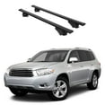 thumbnail image 1 of ERKUL Roof Rack Cross Bars for Toyota Highlander 2010-2013 | Aluminum Crossbars with Anti Theft Lock for Rooftop | Compatible with Raised Rails - Black, 1 of 7