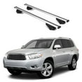 thumbnail image 1 of ERKUL Roof Rack Cross Bars for Toyota Highlander 2010-2013 | Aluminum Crossbars with Anti Theft Lock for Rooftop | Compatible with Raised Rails - Silver, 1 of 7