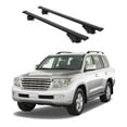 thumbnail image 1 of ERKUL Roof Rack Cross Bars for Toyota Land Cruiser 2008-2021 | Aluminum Crossbars with Anti Theft Lock for Rooftop | Compatible with Raised Rails - Black, 1 of 7