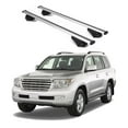 thumbnail image 1 of ERKUL Roof Rack Cross Bars for Toyota Land Cruiser 2008-2021 | Aluminum Crossbars with Anti Theft Lock for Rooftop | Compatible with Raised Rails - Silver, 1 of 7