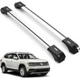 thumbnail image 1 of ERKUL Roof Rack Cross Bars for VW Volkswagen Atlas 2018-2024 (Not for Atlas Cross Sport) | Aluminum Crossbars with Anti Theft Lock for Rooftop | Compatible with Raised Rails - Silver, 1 of 8