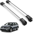 thumbnail image 1 of ERKUL Roof Rack Cross Bars for VW Volkswagen Golf SW Alltrack 2013-2019 | Aluminum Crossbars with Anti Theft Lock for Rooftop | Compatible with Raised Rails - Silver, 1 of 8