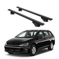 thumbnail image 1 of ERKUL Roof Rack Cross Bars for VW Volkswagen Golf Sportwagen 2013-2019 | Aluminum Crossbars with Anti Theft Lock for Rooftop | Compatible with Raised Rails - Black, 1 of 7