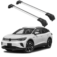 thumbnail image 1 of ERKUL Roof Rack Cross Bars for VW Volkswagen ID.4 2021-2025 | Aluminum Crossbars with Anti Theft Lock for Rooftop | Compatible with Flush Rails - Silver, 1 of 7