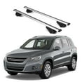 thumbnail image 1 of ERKUL Roof Rack Cross Bars for VW Volkswagen Tiguan 2008-2017 | Aluminum Crossbars with Anti Theft Lock for Rooftop | Compatible with Raised Rails - Silver, 1 of 7