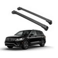 thumbnail image 1 of ERKUL Roof Rack Cross Bars for VW Volkswagen Tiguan 2018-2024 | Aluminum Crossbars with Anti Theft Lock for Rooftop | Compatible with Raised Rails - Black, 1 of 8