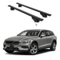 thumbnail image 1 of ERKUL Roof Rack Cross Bars for Volvo V60 Cross Country 2019-2025 | Aluminum Crossbars with Anti Theft Lock for Rooftop | Compatible with Flush Rails - Black, 1 of 7