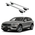 thumbnail image 1 of ERKUL Roof Rack Cross Bars for Volvo V60 Cross Country 2019-2025 | Aluminum Crossbars with Anti Theft Lock for Rooftop | Compatible with Flush Rails - Silver, 1 of 7