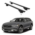 thumbnail image 1 of ERKUL Roof Rack Cross Bars for Volvo V90 Cross Country 2017-2025 | Aluminum Crossbars with Anti Theft Lock for Rooftop | Compatible with Flush Rails - Black, 1 of 7
