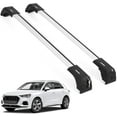 thumbnail image 1 of ERKUL Roof Rack Cross Bars for Audi Q3 2012-2018 | Aluminum Crossbars with Anti Theft Lock for Rooftop | Compatible with Flush Rails - Silver, 1 of 8
