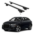 thumbnail image 1 of ERKUL Roof Rack Cross Bars for Audi Q3 2015-2018 | Aluminum Crossbars with Anti Theft Lock for Rooftop | Compatible with Flush Rails - Black, 1 of 7