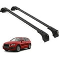 thumbnail image 1 of ERKUL Roof Rack Cross Bars for Audi Q5 2009-2017 | Aluminum Crossbars with Anti Theft Lock for Rooftop | Compatible with Flush Rails - Black, 1 of 8