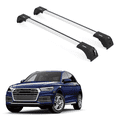 thumbnail image 1 of ERKUL Roof Rack Cross Bars for Audi Q5 2018-2025 | Aluminum Crossbars with Anti Theft Lock for Rooftop | Compatible with Flush Rails - Silver, 1 of 8